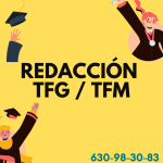 ¿Necesitas apoyo para redactar tus textos académicos y llevar tus trabajos universitarios al siguiente nivel? En TuProfesorTFG, ofrecemos un servicio de redacción y asesoría especializado para todo tipo de proyectos académicos, desde ensayos e informes hasta TFG, TFM y Tesis Doctorales. Sabemos que cada trabajo tiene sus propias exigencias, y estamos aquí para ayudarte a cumplir con ellas de forma profesional y precisa, asegurando un resultado de alta calidad y completamente original. ¿En qué te podemos ayudar? Redacción de textos académicos y formales: Nos encargamos de redactar cada sección de tu proyecto con un estilo claro, conciso y profesional, respetando las normativas y formatos académicos específicos de tu institución. Desde ensayos hasta trabajos de investigación, adaptamos el tono y la estructura a tus necesidades. Estructuración y organización del contenido: Organizamos cada apartado de forma coherente y lógica, asegurando que el texto fluya naturalmente y cumpla con los estándares formales. Esto incluye la introducción, marco teórico, metodología, análisis, conclusiones y cualquier otro apartado que necesites. Revisión bibliográfica y uso de fuentes académicas: Realizamos una búsqueda exhaustiva en bases de datos académicas confiables y citamos cada fuente según las normas (APA, MLA, Vancouver, etc.). De esta forma, tu trabajo estará siempre respaldado por evidencia sólida y fuentes de calidad. Corrección y edición profesional: Revisamos cada detalle de la redacción para asegurarnos de que el trabajo esté libre de errores gramaticales y de estilo. También verificamos la consistencia y claridad del contenido, garantizando que cumpla con los más altos estándares. Nuestro proceso en TuProfesorTFG: Solicita información: Cuéntanos los detalles de tu proyecto a través del formulario o WhatsApp, y nos pondremos en contacto para entender tus necesidades y resolver cualquier duda. Presupuesto personalizado: Tras revisar tus requisitos, te enviaremos un presupuesto sin compromiso, adaptado a las necesidades específicas de tu trabajo académico. Desarrollo y seguimiento continuo: Nos mantenemos en comunicación contigo para informarte sobre los avances y realizar las correcciones necesarias en cada etapa. Entrega final y calidad garantizada: Al finalizar, recibirás tu trabajo listo para entregar, con la certeza de que cumple con todas las normativas y exigencias académicas. 📞 Contáctanos hoy mismo y solicita un presupuesto sin compromiso en TuProfesorTFG. ¡Llevemos tus proyectos académicos al más alto nivel juntos!