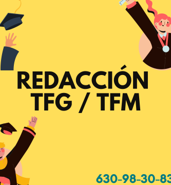 ¿Necesitas apoyo para redactar tus textos académicos y llevar tus trabajos universitarios al siguiente nivel? En TuProfesorTFG, ofrecemos un servicio de redacción y asesoría especializado para todo tipo de proyectos académicos, desde ensayos e informes hasta TFG, TFM y Tesis Doctorales. Sabemos que cada trabajo tiene sus propias exigencias, y estamos aquí para ayudarte a cumplir con ellas de forma profesional y precisa, asegurando un resultado de alta calidad y completamente original. ¿En qué te podemos ayudar? Redacción de textos académicos y formales: Nos encargamos de redactar cada sección de tu proyecto con un estilo claro, conciso y profesional, respetando las normativas y formatos académicos específicos de tu institución. Desde ensayos hasta trabajos de investigación, adaptamos el tono y la estructura a tus necesidades. Estructuración y organización del contenido: Organizamos cada apartado de forma coherente y lógica, asegurando que el texto fluya naturalmente y cumpla con los estándares formales. Esto incluye la introducción, marco teórico, metodología, análisis, conclusiones y cualquier otro apartado que necesites. Revisión bibliográfica y uso de fuentes académicas: Realizamos una búsqueda exhaustiva en bases de datos académicas confiables y citamos cada fuente según las normas (APA, MLA, Vancouver, etc.). De esta forma, tu trabajo estará siempre respaldado por evidencia sólida y fuentes de calidad. Corrección y edición profesional: Revisamos cada detalle de la redacción para asegurarnos de que el trabajo esté libre de errores gramaticales y de estilo. También verificamos la consistencia y claridad del contenido, garantizando que cumpla con los más altos estándares. Nuestro proceso en TuProfesorTFG: Solicita información: Cuéntanos los detalles de tu proyecto a través del formulario o WhatsApp, y nos pondremos en contacto para entender tus necesidades y resolver cualquier duda. Presupuesto personalizado: Tras revisar tus requisitos, te enviaremos un presupuesto sin compromiso, adaptado a las necesidades específicas de tu trabajo académico. Desarrollo y seguimiento continuo: Nos mantenemos en comunicación contigo para informarte sobre los avances y realizar las correcciones necesarias en cada etapa. Entrega final y calidad garantizada: Al finalizar, recibirás tu trabajo listo para entregar, con la certeza de que cumple con todas las normativas y exigencias académicas. 📞 Contáctanos hoy mismo y solicita un presupuesto sin compromiso en TuProfesorTFG. ¡Llevemos tus proyectos académicos al más alto nivel juntos!